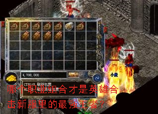 哪个职业组合才是英雄合击新服里的最强王者? 哪个职业组合才是英雄合击新服里的最强王者?