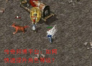 传奇师傅平台:如何快速提升角色等级? 传奇师傅平台:如何快速提升角色等级?