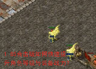 1.85合击版如何快速提升角色等级与装备战力? 1.85合击版如何快速提升角色等级与装备战力?