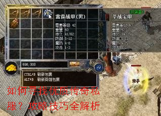 如何寻找优质传奇私服?攻略技巧全解析 如何寻找优质传奇私服?攻略技巧全解析