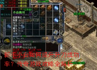 新手小白如何提升升刀成功率?传奇游戏攻略全解析 新手小白如何提升升刀成功率?传奇游戏攻略全解析